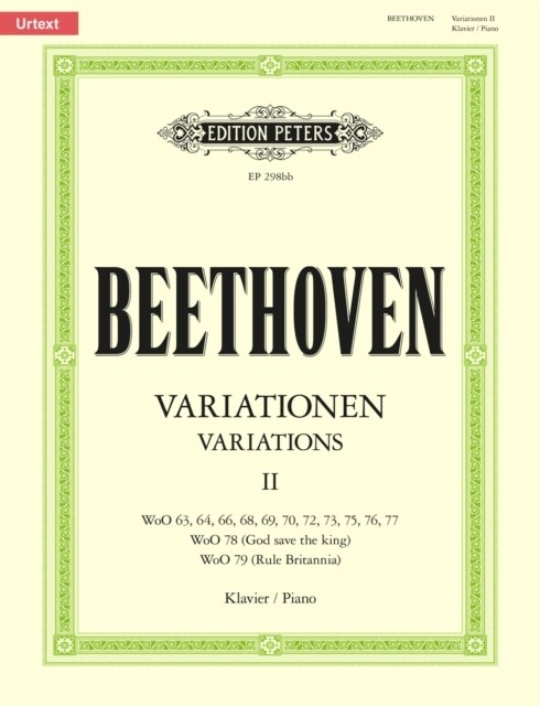 Variations (complete) Vol.2 (Sheet Music)