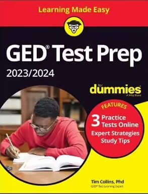 GED Test Prep 2023 / 2024 for Dummies with Online Practice (Paperback, 6)