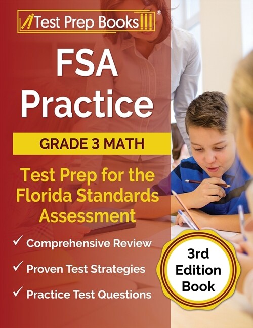 FSA Practice Grade 3 Math Test Prep for the Florida Standards Assessment [3rd Edition Book] (Paperback)