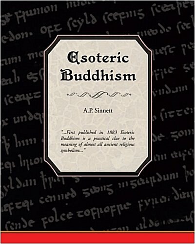 Esoteric Buddhism (Paperback)