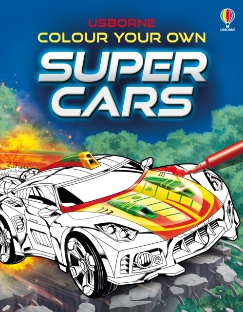 Colour Your Own Supercars (Paperback)