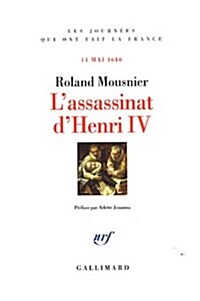 [중고] Lassassinat dHenri IV (French, Paperback)