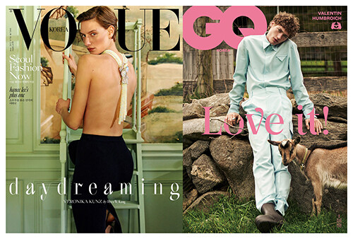 보그 Vogue Korea + 지큐 GQ Korea 2022.6 - 전2권