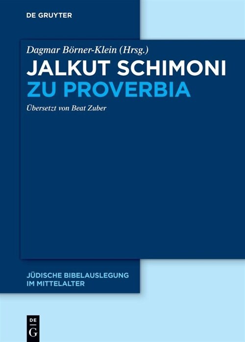 Jalkut Schimoni Zu Proverbia (Hardcover)