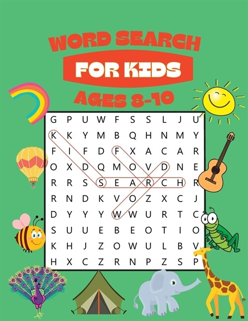 Word Search for Kids Ages 8-10: 100 Awesome Word Search Puzzles With Answers in the End (Paperback)