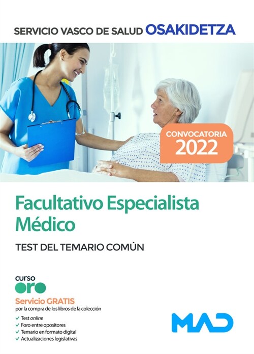 FACULTATIVO ESPECIALISTA MEDICO/A OSAKIDETZA-SERVICIO VAS (Book)