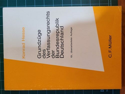 [중고] Grundzuge des Verfassungsrechts der Bundesrepublik Deutschland - No19 (Paperback)
