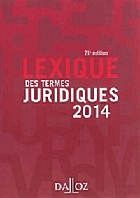 Lexique Des Termes Juridiques 2014 (Paperback)