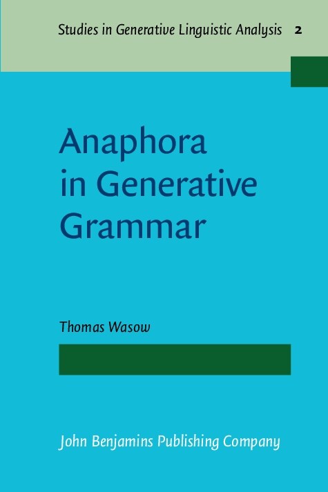 Anaphora in Generative Grammar (Paperback)