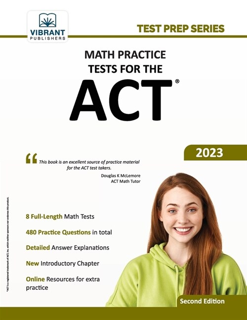 Math Practice Tests for the ACT (Paperback)