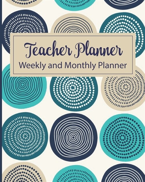 Teacher Planner Weekly and Monthly Planner: Undated Academic Year Calendar Lesson Planner and Organizer with Rose Gold and White Cover, Includes Adult (Paperback)