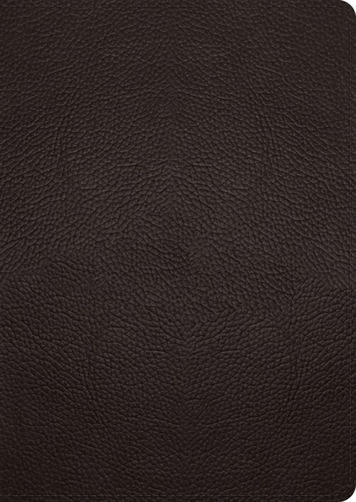 ESV Study Bible, Large Print (Buffalo Leather, Deep Brown) (Leather)