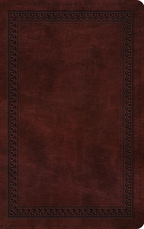 ESV Thinline Bible (Trutone, Mahogany, Border Design) (Imitation Leather)