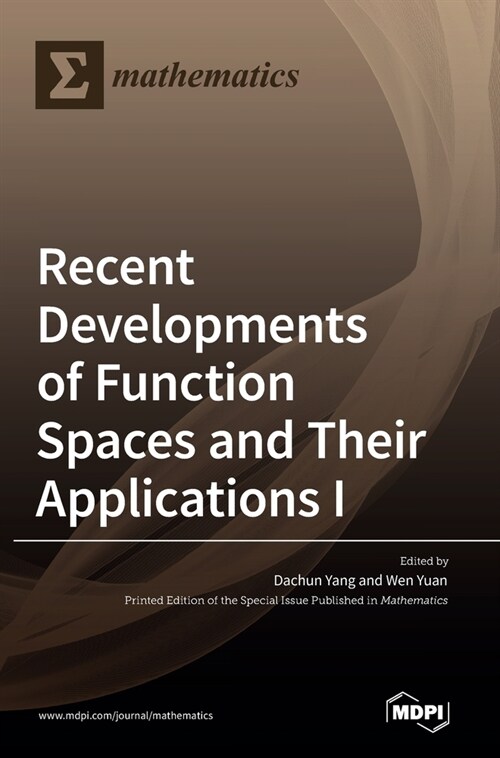 Recent Developments of Function Spaces and Their Applications I (Hardcover)