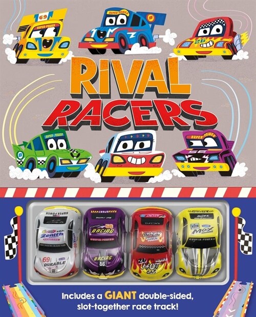 Rival Racers (Board Book + 장난감 자동차 4개)