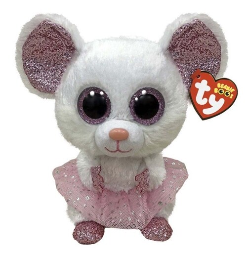 Ty Nina Mouse with Tutu - Beanie Boo - Med (Toy)