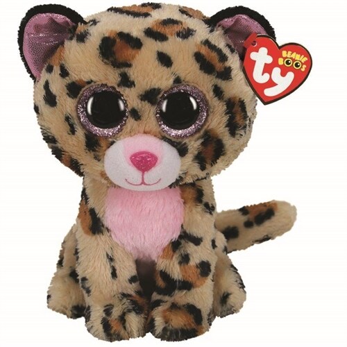 Ty Livvie Leopard Beanie Boo - Med (Toy)