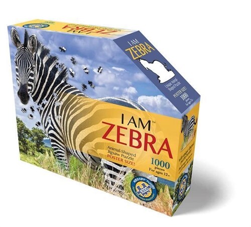 Konturpuzzle Zebra 1000 Teile (Puzzle) (Game)