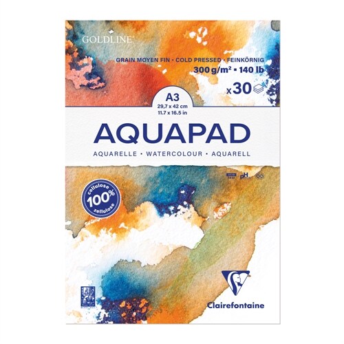 Aquapad  300g A3 30Bl mittel (General Merchandise)