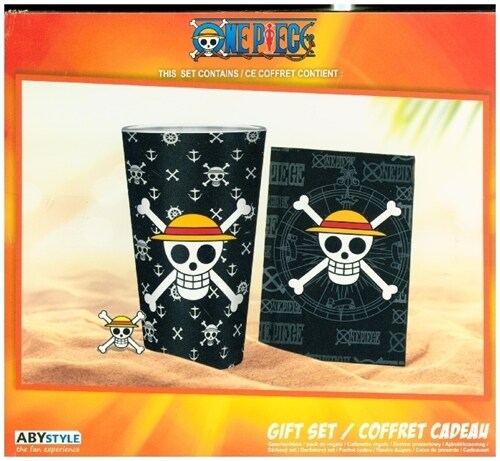ABY style - One Piece Skull Giftset XL-Glas, Pin und Notizbuch (General Merchandise)