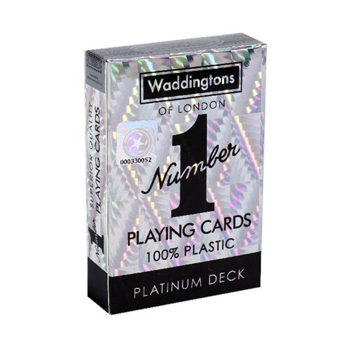 Waddingtons of London Number 1 Playing Cards Platinum Deck (Spielkarten) (Game)