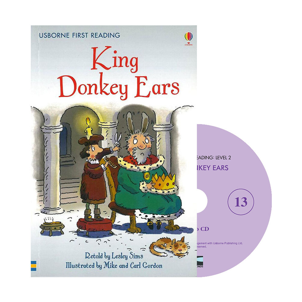 Usborne First Reading Set 2-13 : King Donkey Ears (Paperback + CD)