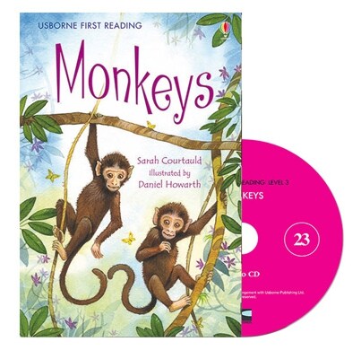 Usborne First Reading Set 3-23 : Monkeys (Paperback + CD)