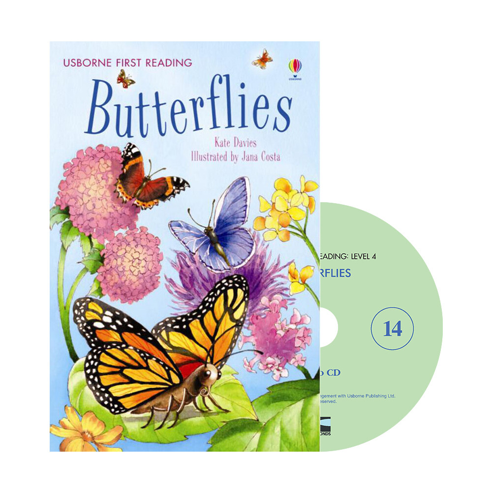 Usborne First Reading Set 4-14 : Butterflies (Paperback + CD)