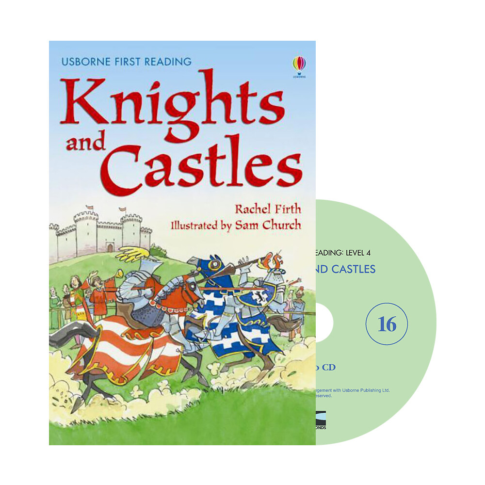 Usborne First Reading Set 4-16 : Knights and Castles (Paperback + CD)