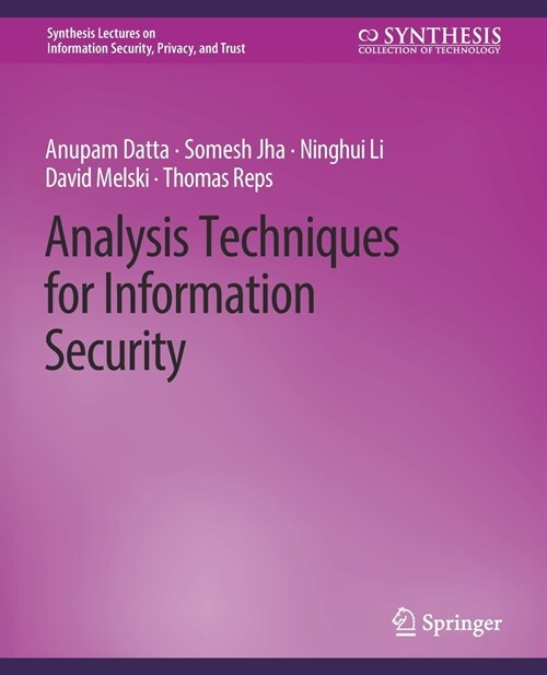 Analysis Techniques for Information Security (Paperback)