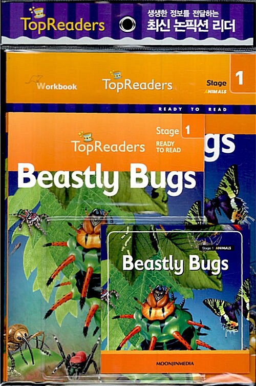 Top Readers 1-02 : Animals-Beastly Bugs (Paperback + Workbook + Audio CD 1장)