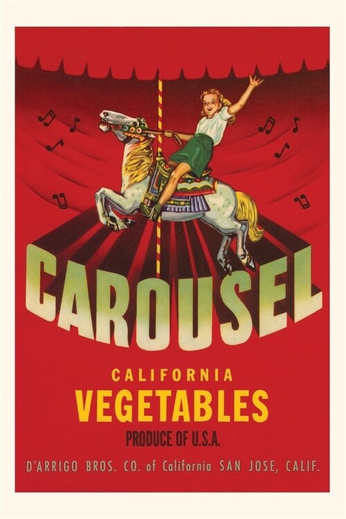 Vintage Journal Carousel Vegetable Crate Label (Paperback)