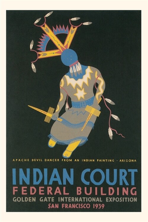 Vintage Journal Poster of Apache Devil Dancer (Paperback)