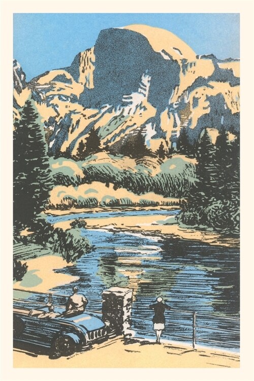Vintage Journal Scenic Vista Woodcut (Paperback)