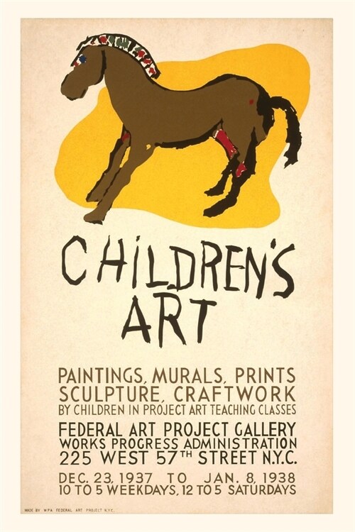 Vintage Journal Children`s Art Project Poster (Paperback)