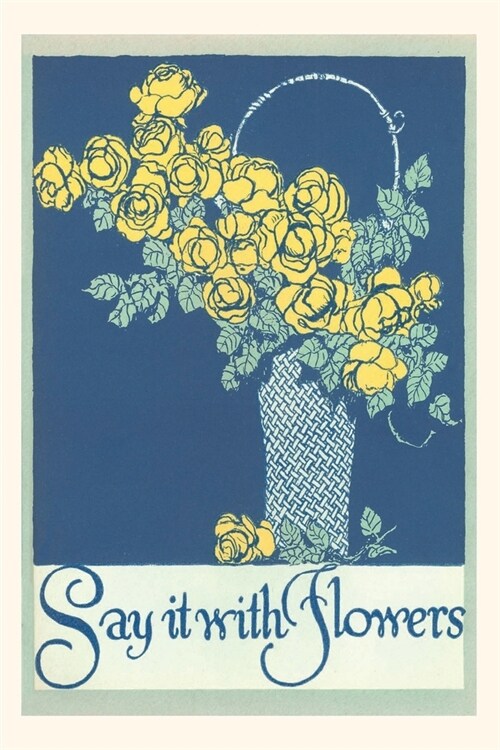Vintage Journal Roses in Basket (Paperback)
