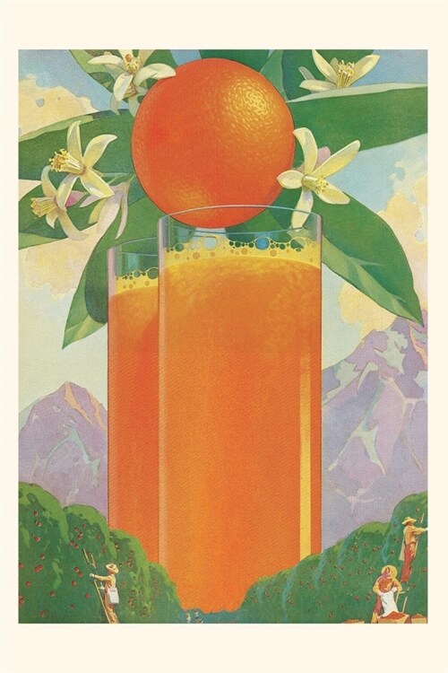 Vintage Journal Giant Glass of Orange Juice (Paperback)