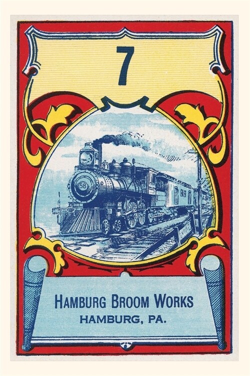 Vintage Journal Ad for Hamburg Broom Works, Locomotive (Paperback)