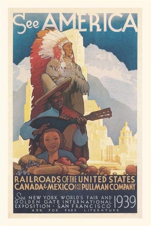 Vintage Journal See American Travel Poster (Paperback)