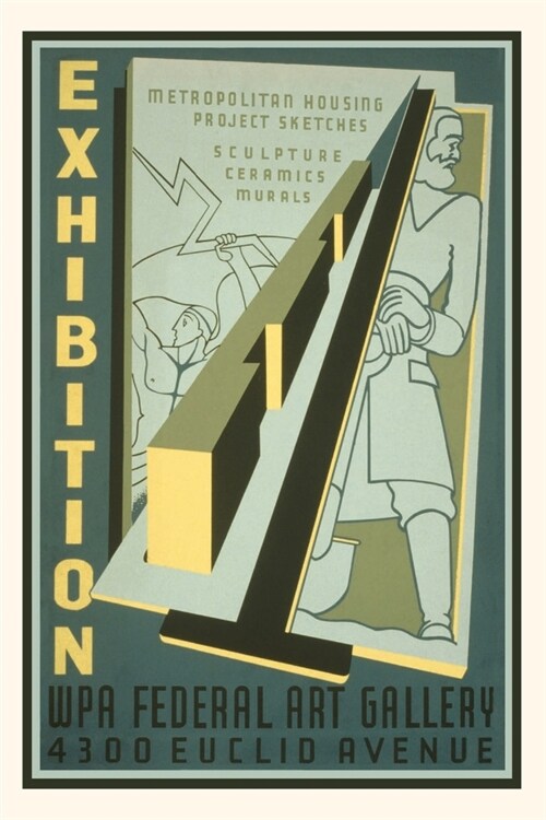 Vintage Journal Poster for WPA Art Exhibition (Paperback)