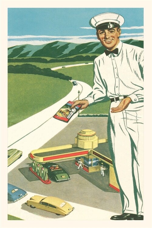 Vintage Journal Gigantic Gas Station Attendant (Paperback)