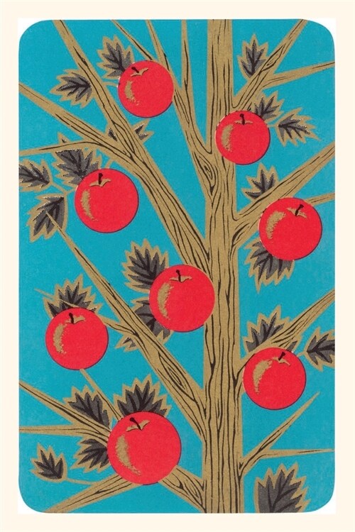 Vintage Journal Stylized Apples on Tree (Paperback)