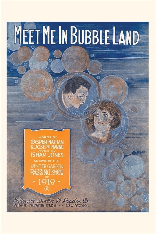 Vintage Journal Sheet Music for Meet Me in Bubble Land (Paperback)