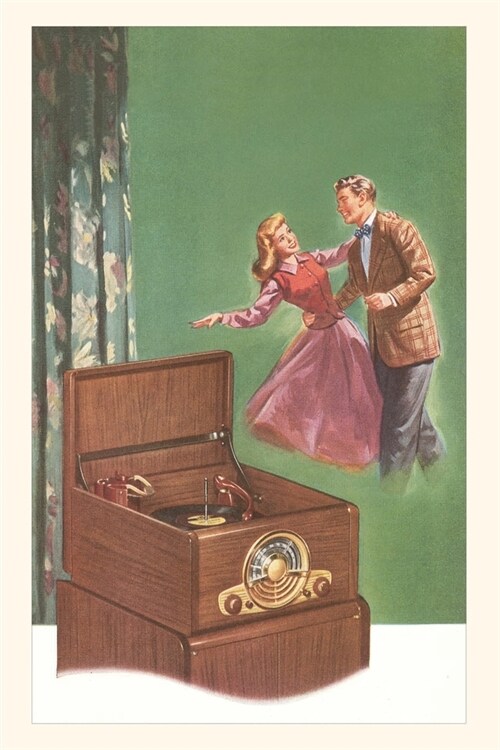 Vintage Journal Forties Couple Dancing to Record Player (Paperback)