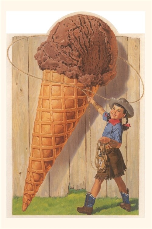 Vintage Journal Giant Ice Cream Cone, Cowgirl (Paperback)