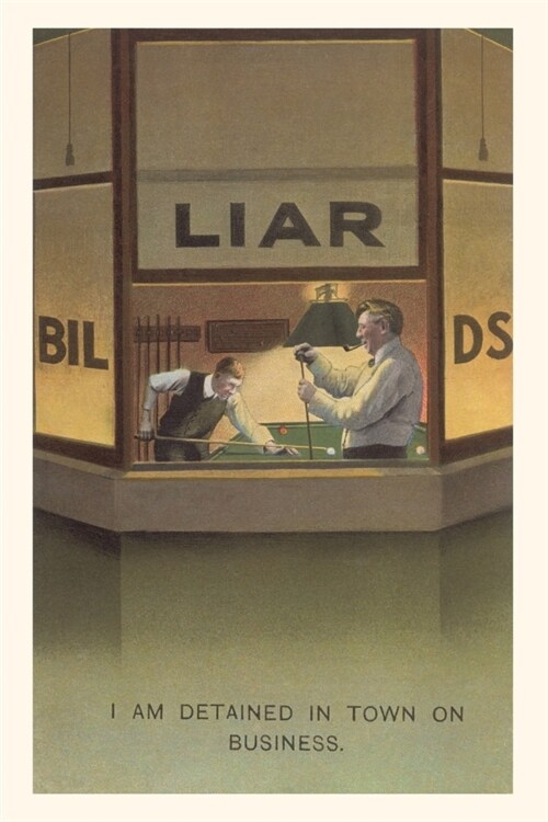 Vintage Journal Liars at Billiard Parlor (Paperback)