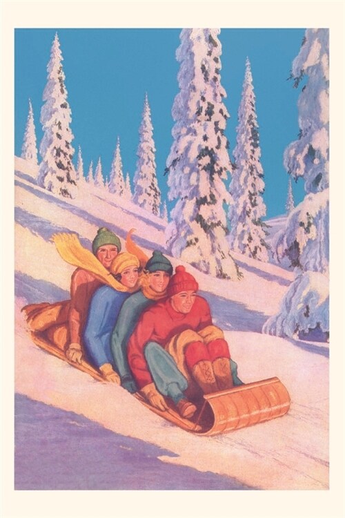 Vintage Journal Winter Sledding (Paperback)