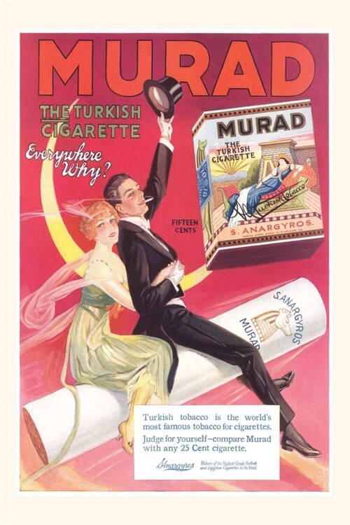 Vintage Journal Murad Turkish Cigarette Advertisement (Paperback)