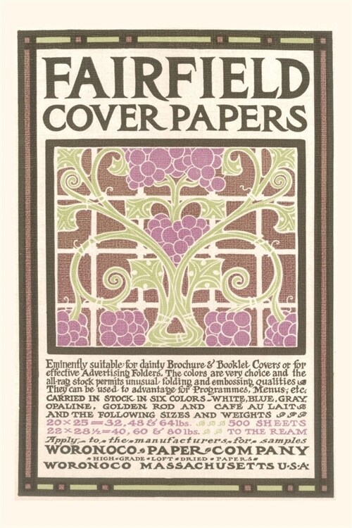 Vintage Journal Fairfield Cover Paper, Arts & Crafts (Paperback)