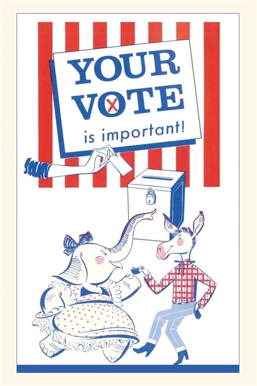Vintage Journal Your Vote is Important, Election Poster (Paperback)